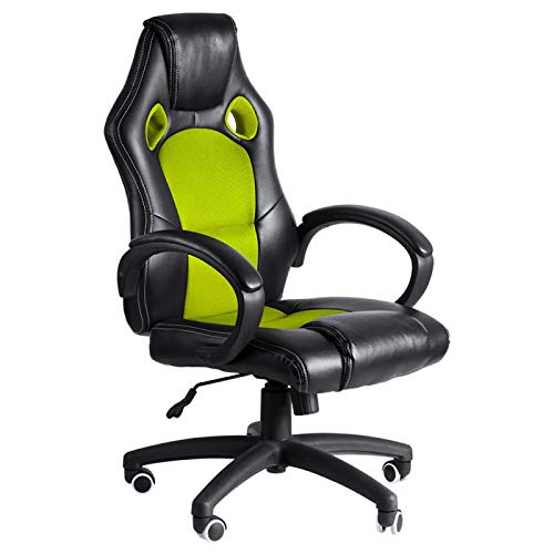 Regalos Miguel - Sillas Gaming - Silla Pro - Verde y Negro - Envío Desde España