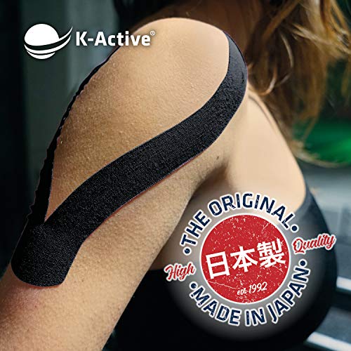 Rehab europa QA-00459/NG - 1 rollo kinesiotape vendaje k-active negro 5cmx5m