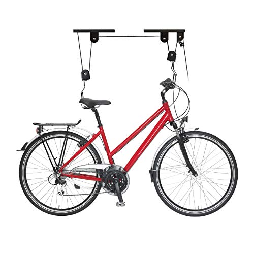 Relaxdays Soporte Bicicleta Suspensión, Adultos Unisex, Negro, 8 x 100 x 9 cm