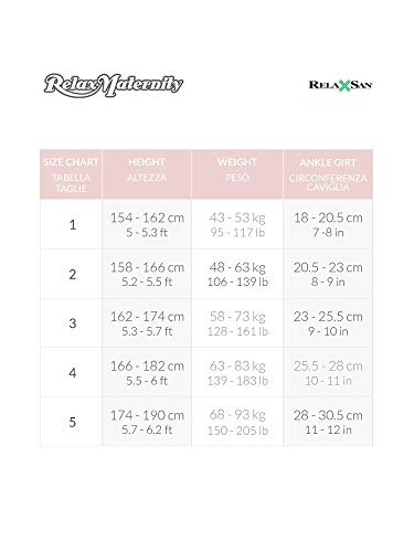 RelaxMaternity 891 (Visón, tg.2) Pantis para embarazadas 140 den de compresión graduada 18-22 mmHg