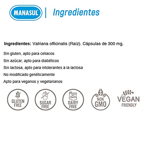 RELAXUL Valeriana. Relajante a base de Valeriana Officinalis. Caja de 48 Cápsulas