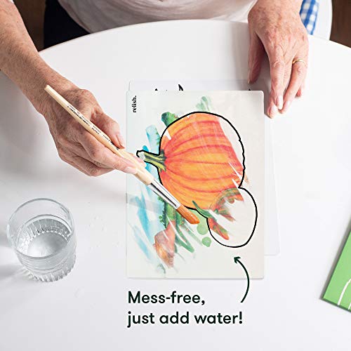 Relish Aquapaint 'Farm Memories' Pack of 5 Designs Reusable Water Painting Art Activity for Alzheimer's/Dementia