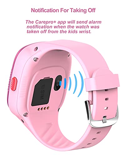 Reloj Inteligente para Niños con Gps 4G Smartwatch Niña con WIFI LBS Impermeable WhatsApp Podómetro Videollamada Chat SOS Posición en Tiempo Real Desactivar en Clase Compatible con Android e IOS