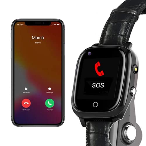 Reloj Localizador GPS Personas Mayores, Niños, Alzheimer, Botón SOS, Detector Caída, Teléfono, App Español, Reloj Abu Family Care, Manual Español