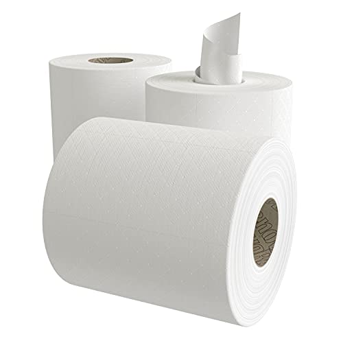 Renova Green Bobinas Secamanos | 6 Bobinas de 96 Metros | Papel Blanco 2 Capas | Certificado Ecolabel