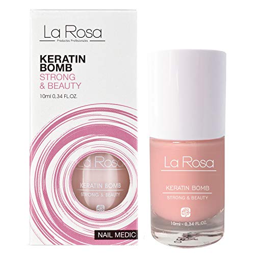 REPARADOR de uñas KERATIN BOMB - SUERO PARA UÑAS con queratina, queratina tratamiento, preparado PARA FORTALECER Y REGENERAR la lámina de la uña - 10 ml