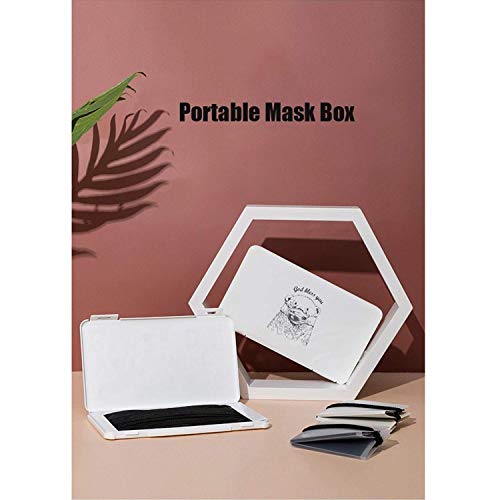 RGG Pack Caja para Guardar mascarillas mas Protector, Estuche Porta mascarillas Funda mascarillas (No Contiene mascarilla). Caja de Plastico mas Porta