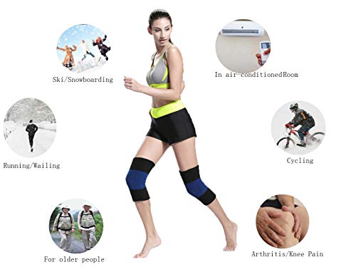 Rodilleras Térmicas Para Hombres y Mujeres Gruesas Calentadores Transpirable Agradable Rodillera Cálida Protección Para Esquí Ciclismo Baile Correr Artritis Tendinitis