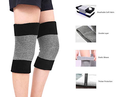 Rodilleras Térmicas Para Hombres y Mujeres Gruesas Calentadores Transpirable Agradable Rodillera Cálida Protección Para Esquí Ciclismo Baile Correr Artritis Tendinitis