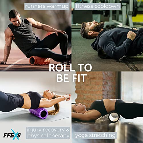 Rodillo de Espuma Foam Roller Pilates para Terapia de Masaje – Para Muscular Fitness Pilates Yoga - La Mejor Herramienta de Masaje para Todo Deportivo - Tejido Profundo Liberación Miofascial