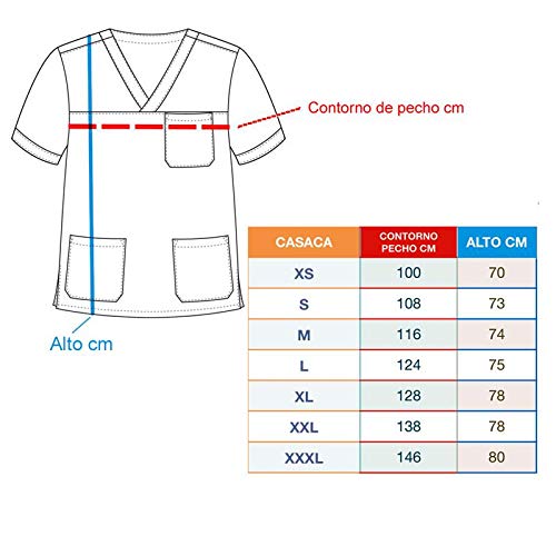 ROGER - Casaca Sanitario 510209 100% Microfibra Poliéster Taslan, Varias Tallas y Colores