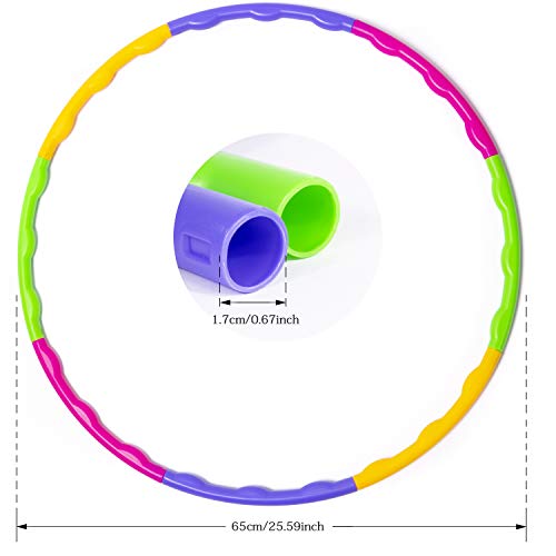 ROHOME Hula Quan - Aro desmontable para niños para deportes y juegos