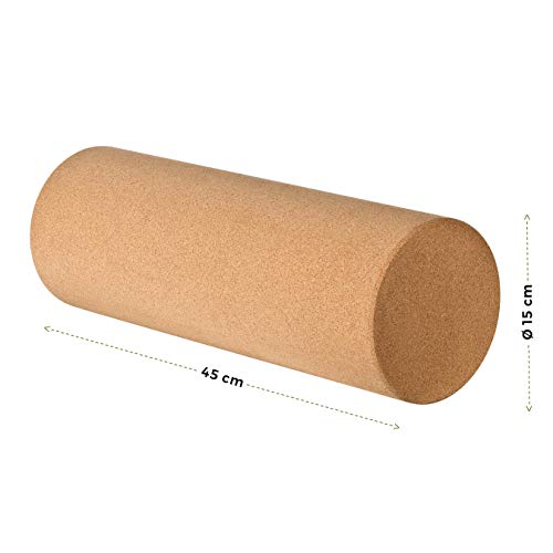 Rollo de corcho para tabla de equilibrio | 45 x 15 cm | Rodillo | Entrenamiento de coordinación | Balance Board | Rodillo para tabla de equilibrio como dispositivo de entrenamiento