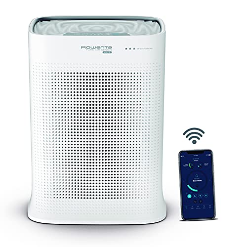 Rowenta PU3080 Pure Air Genius Conectado - Purificador de aire, hasta el 99.99% de alérgenos y partículas finas, 4 niveles de filtración, hasta 120 m² y cadr de 300 m3/h