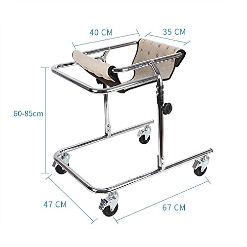 RSGK Walker para niños con parálisis Cerebral, Caminante de rehabilitación, Caminante de aleación de Aluminio Plegable de 4 Ruedas para niños, Caminante Vertical