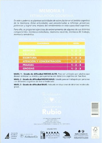 Rubio 49964 - Cuaderno: 1 (Estimulación Cognitiva (memoria))