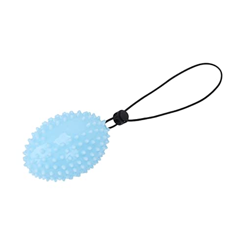 Ruining Pelota de Agarre Flexible para muñeca, Puntos de Masaje 3D Herramienta de Entrenamiento físico Pelota antiestrés Manual con Cuerda para la recuperación de calambres en Las Manos Azul