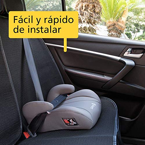 Safety 1st Manga Safe Elevador, Silla de Coche Grupo 3, Alzador para Niños 3-12 años, 15-36 kg, Hot Grey (gris)