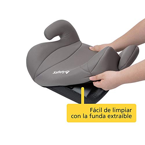 Safety 1st Manga Safe Elevador, Silla de Coche Grupo 3, Alzador para Niños 3-12 años, 15-36 kg, Hot Grey (gris)