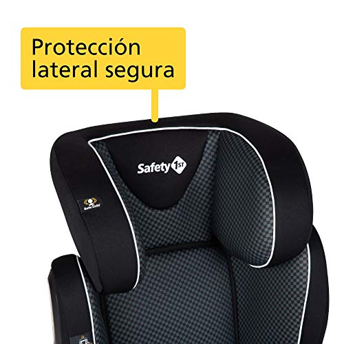 Safety 1st Road Fix Silla Coche Grupo 2 3 ISOFIX, Crece con el Niño 3-12 años (15-36 kg), Protección Lateral Segura, Ajuste Fácil y Seguro, Pixel Black (negro)