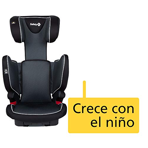 Safety 1st Road Fix Silla Coche Grupo 2 3 ISOFIX, Crece con el Niño 3-12 años (15-36 kg), Protección Lateral Segura, Ajuste Fácil y Seguro, Pixel Black (negro)