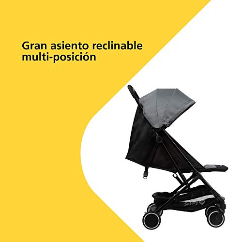 Safety 1st Soko, cochecito plegable pequeño, silla de paseo ligera, para uso desde el nacimiento hasta los 3 años aproximadamente, Black Grey