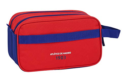 safta 812045518 Neceser, Bolsa de Aseo Adaptable a Carro Atlético de Madrid, Multicolor