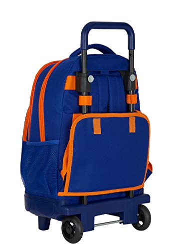 Safta Mochila Escolar con Carro Incluido y Espalda Acolchada de Valencia Basket, 330x220x450mm