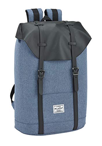 Safta Mochila juvenil Blackfit8 Black & Blue Oficial Portátil 15'6 310x150x420mm