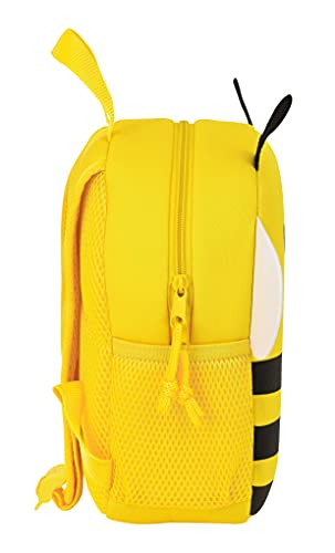 Safta Mochila Neopreno Bee, 200x90x250 mm, Amarillo/Negro