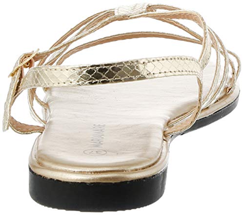 Sandalias Mujer MARIAMARE | Sandalias 67746 | MARIAMARE Mujer | Sandalias Tira de Tobillo | Cierre con Hebilla | 46637 | Oro | 41