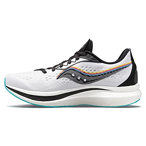 Saucony Zapatillas de correr Endorphin Speed 2 para mujer, Blanco/Multi, 38 EU