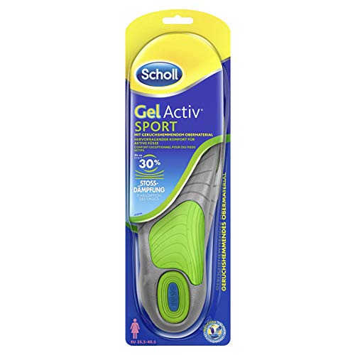 Scholl Gelactiv Activ Sport Plantillas para Zapatos, Tamaño 35.5-40.5