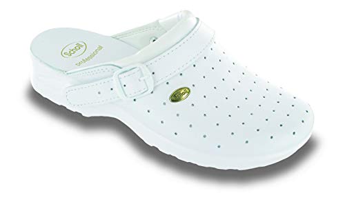 Scholl línea Profesional Clog Racy Blanco 42