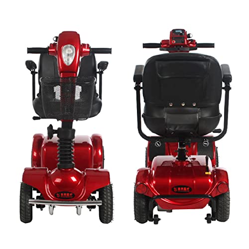 Scooter plegable inteligente Mini coche de batería eléctrico para ancianos, baterías de plomo de 12 A para discapacitados, ciclomotor de cuatro ruedas, silla de ruedas eléctrica