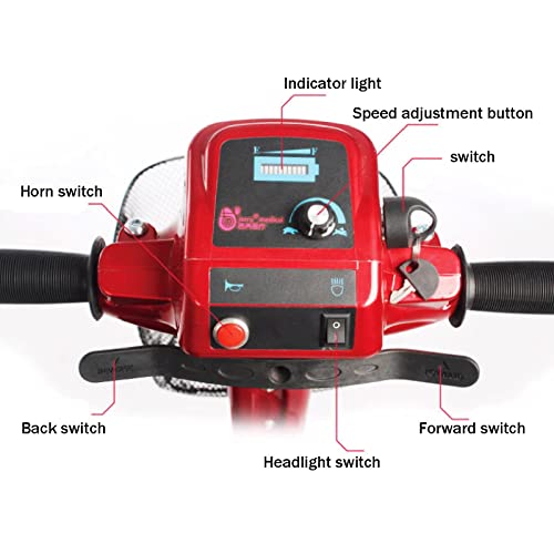 Scooter plegable inteligente Mini coche de batería eléctrico para ancianos, baterías de plomo de 12 A para discapacitados, ciclomotor de cuatro ruedas, silla de ruedas eléctrica