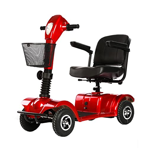 Scooter plegable inteligente Mini coche de batería eléctrico para ancianos, baterías de plomo de 12 A para discapacitados, ciclomotor de cuatro ruedas, silla de ruedas eléctrica