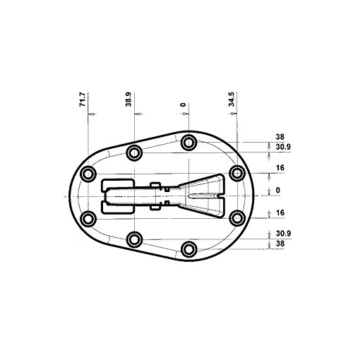 secotec mesa soporte plegable Diámetro 50, longitud 705 mm Cromado, granel, 1 pieza, 105050402