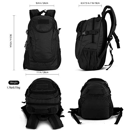 Selighting Mochila de Asalto Estilo Táctical Militar 25L Bolso Ligero de Escuela para Jóvenes Mochilas Hombre Escolares Casual Deportivos para Caza Camping Ciclismo Viajar