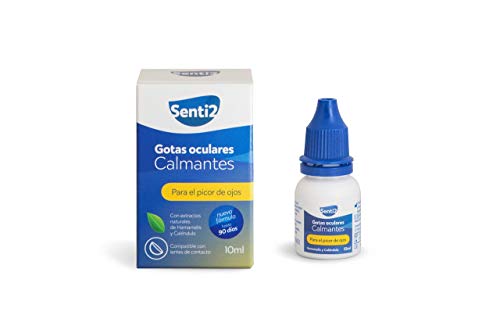 Senti2 Gotas Calmantes para el Picor de Ojos, Transparente, 10 Mililitros