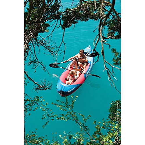 Sevylor Tahiti Plus 2 + 1 hombre canoa canadiense Kayak inflable de mar, 361 x 90 cm