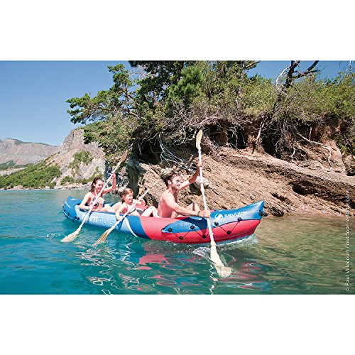 Sevylor Tahiti Plus 2 + 1 hombre canoa canadiense Kayak inflable de mar, 361 x 90 cm