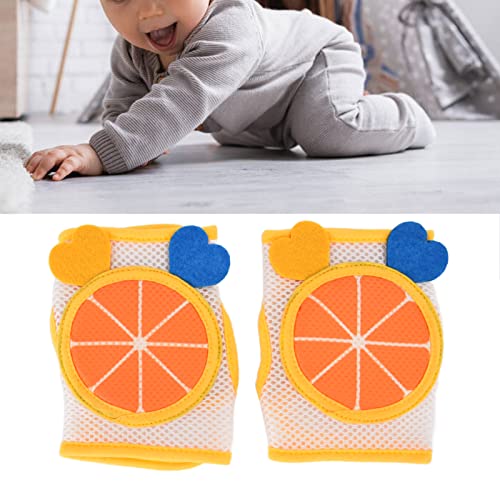 Shanrya Protector de Rodilla para Niños, Rodilleras para Bebés Que Se Arrastran para Evitar Lesiones en Bicicleta para el Hogar(Naranja)