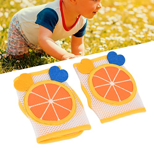 Shanrya Protector de Rodilla para Niños, Rodilleras para Bebés Que Se Arrastran para Evitar Lesiones en Bicicleta para el Hogar(Naranja)