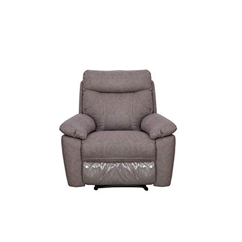 SHIITO - Sillón Relax Manual, Sillon reclinable con reposapies Fabricado en Tela Modelo Malaga en Color Gris