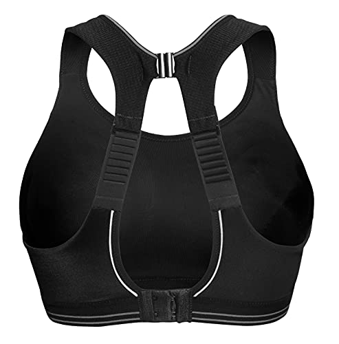 Shock Absorber Ultimate Run Bra, Sujetador Deportivo para Mujer, Negro (Black/Silver), 90B (75B EU)