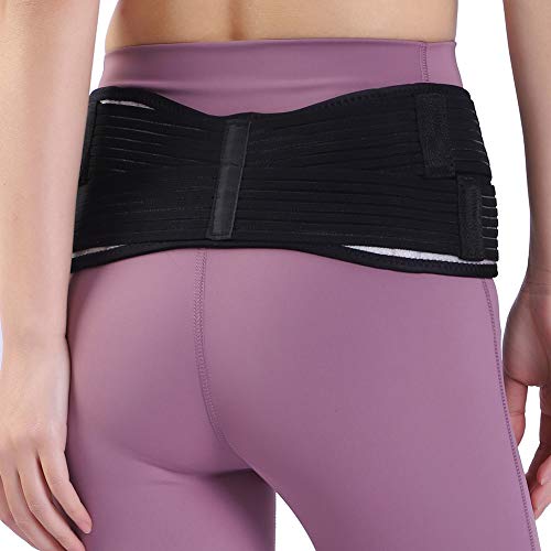 Si Belt para mujeres y hombres, Trochanter Sacroilíac Support Belt, alivia ciático, pélvico, dolor de espalda y piernas, estabiliza la articulación SI, antideslizante y resistente a las bolitas