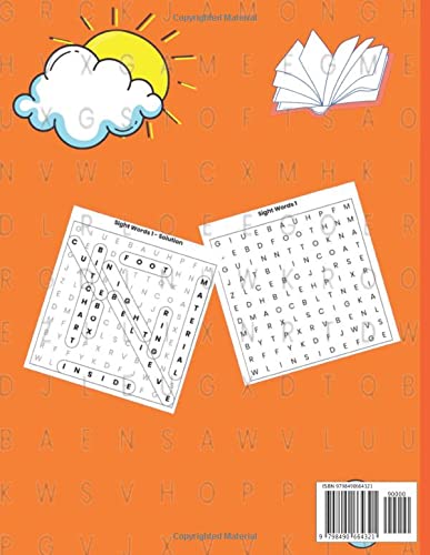 Sight Words Word Search Book First Grade: 1000+ High Frequency Words Workbook For Kids