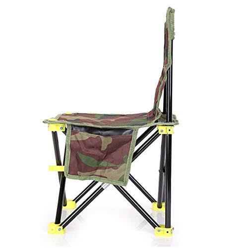 Silla de Camping Plegable portátil, Hecha de Lona, ​​es Resistente y Duradera, con Bolsillo, Ideal para Exteriores, Picnic, Barbacoa, Pesca, Fresco, bocetos