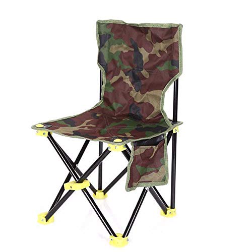 Silla de Camping Plegable portátil, Hecha de Lona, ​​es Resistente y Duradera, con Bolsillo, Ideal para Exteriores, Picnic, Barbacoa, Pesca, Fresco, bocetos